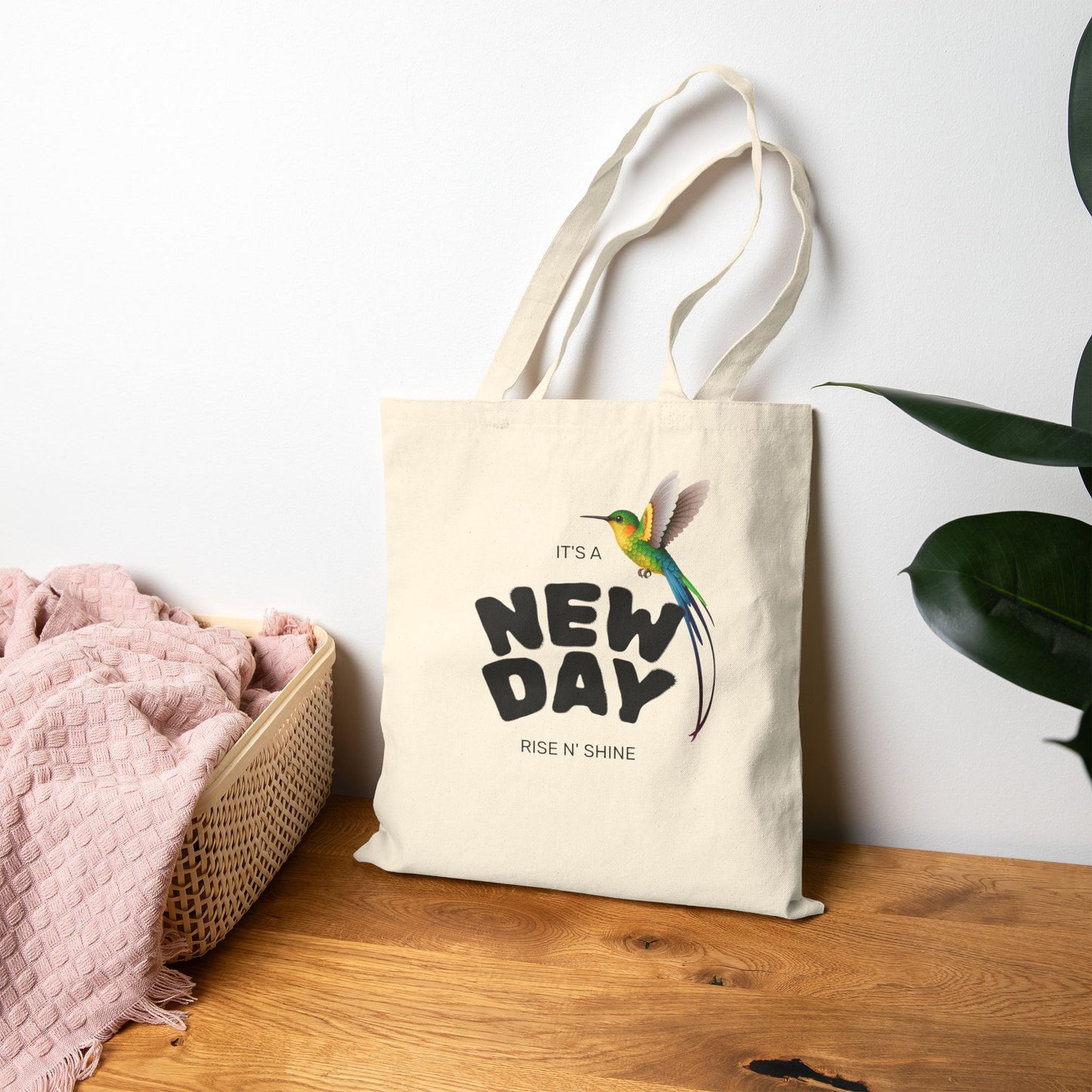 Eco-Friendly Motivational Cotton Canvas Tote Bag, Inspirational Gift, Everyday Carry, Shopping Companion, Sustainable Style