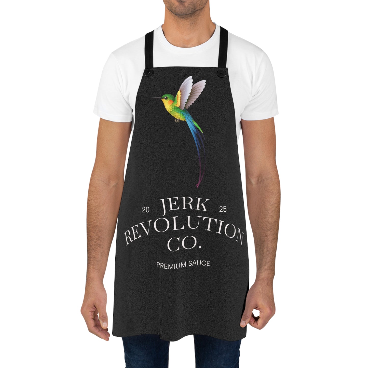 Apron with Humming Bird Design and Jerk Revolution