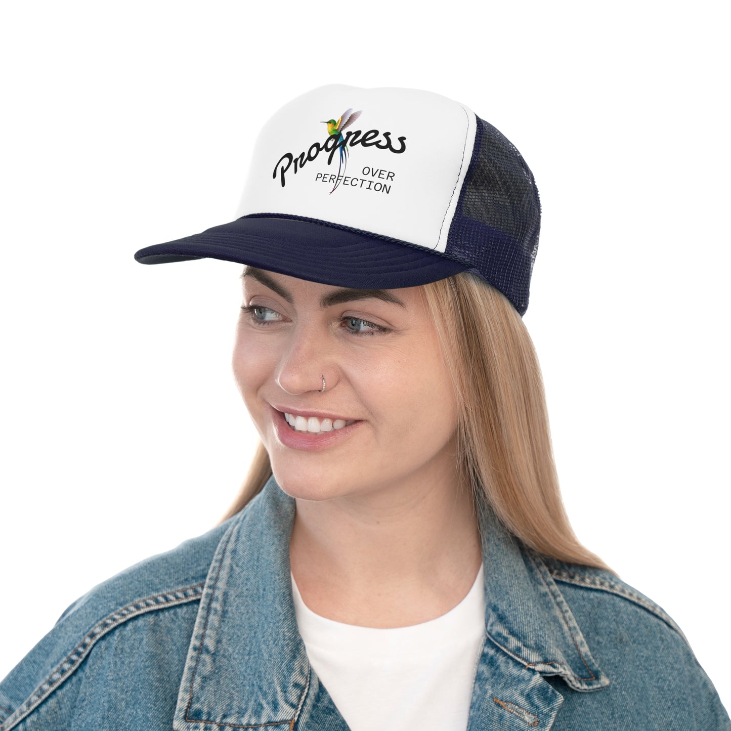 Vibrant Trucker Cap with 'Jamaica House Brand' Design, Summer Style, Outdoor Gear, Gift for Beach Lovers, Casual Fashion