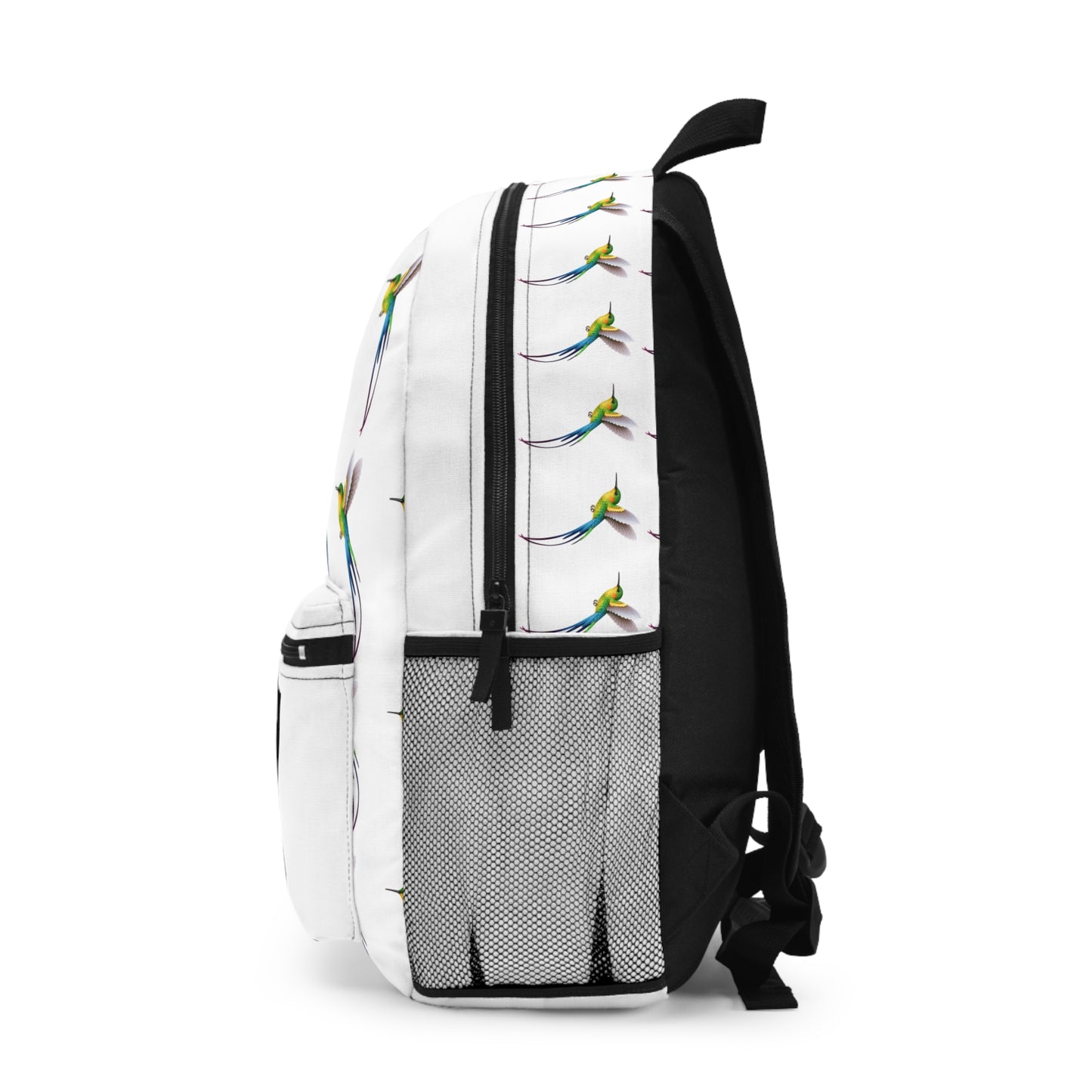Jamaican Hummingbird Backpack, Artistic Daypack, Casual School Bag, Nature Lover's Pack, Unique Travel Bag, Eco-Friendly Rucksack