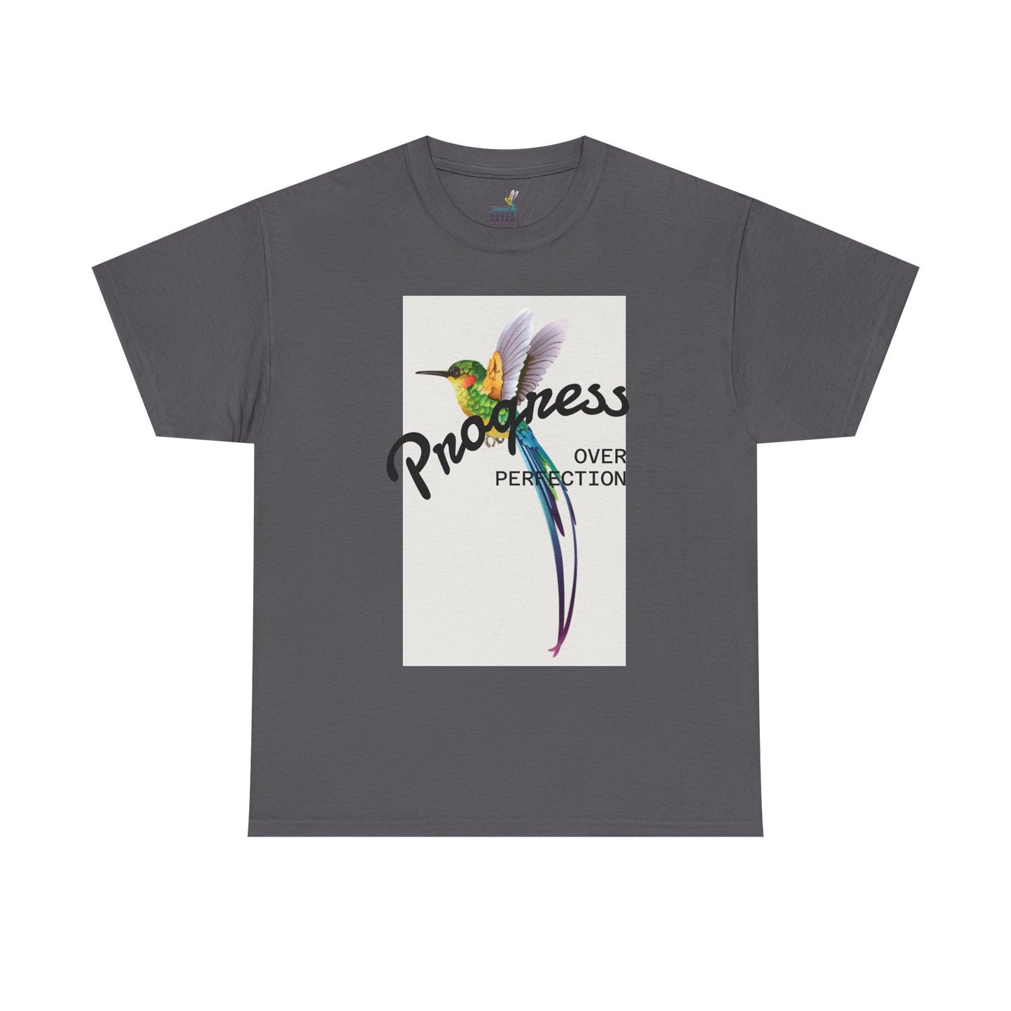 Unisex Heavy Cotton Tee with Hummingbird Design | Progress Over Perfection, Inspiration Tee, Motivational T-Shirt, Gift for Nature [...]