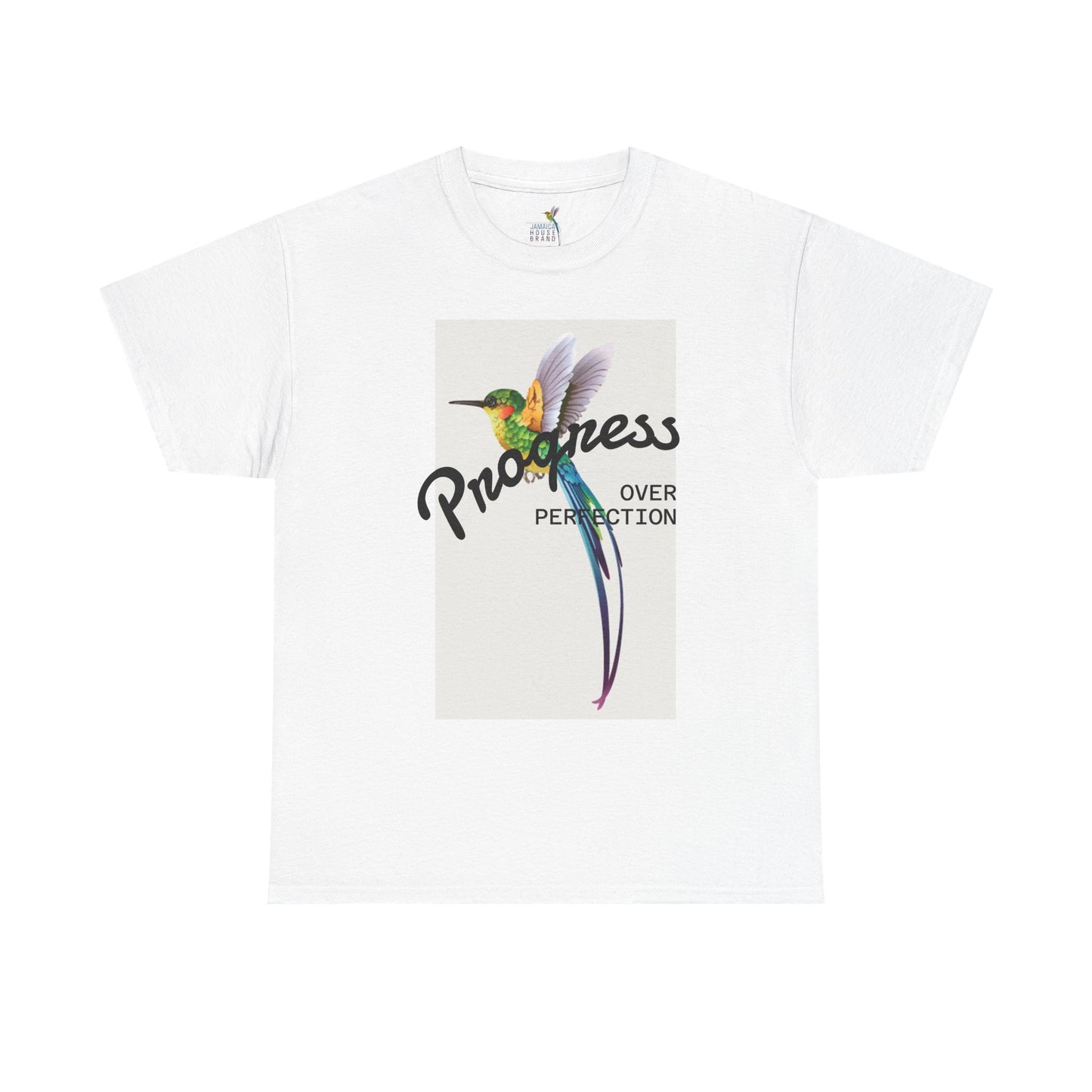 Unisex Heavy Cotton Tee with Hummingbird Design | Progress Over Perfection, Inspiration Tee, Motivational T-Shirt, Gift for Nature [...]
