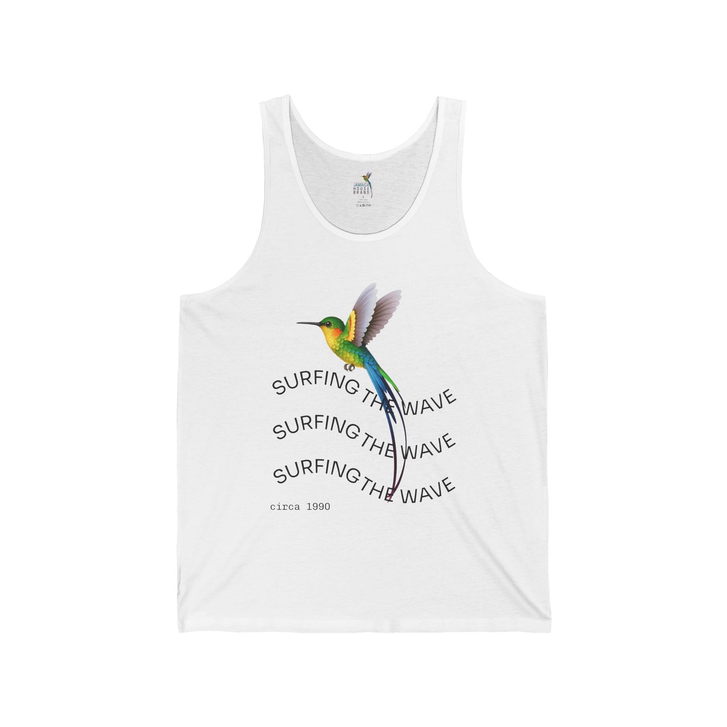 Surfing Vibes Unisex Jersey Tank Top, Summer Essential, Beachwear, Gift for Surfers, Lightweight Casual Wear