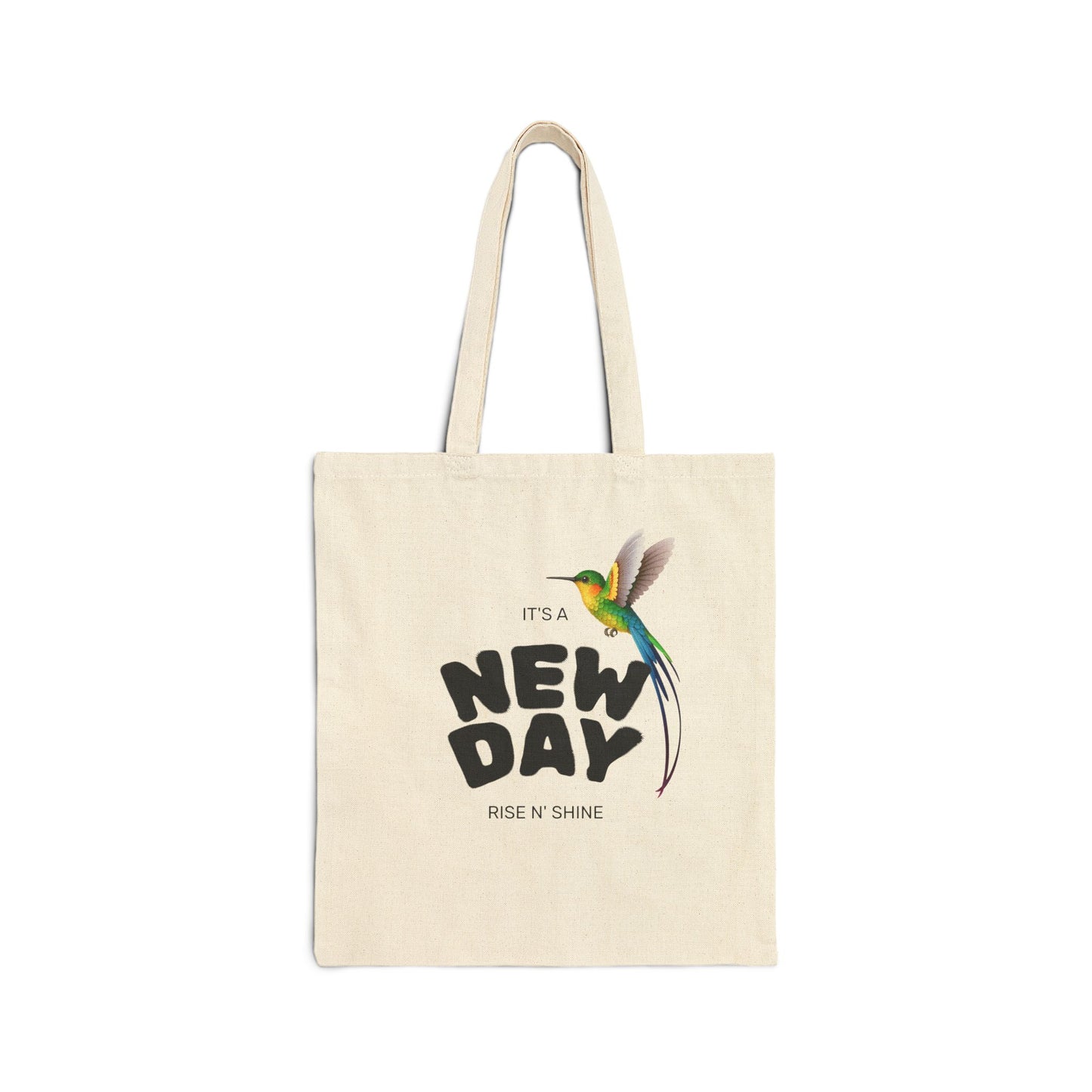 Eco-Friendly Motivational Cotton Canvas Tote Bag, Inspirational Gift, Everyday Carry, Shopping Companion, Sustainable Style