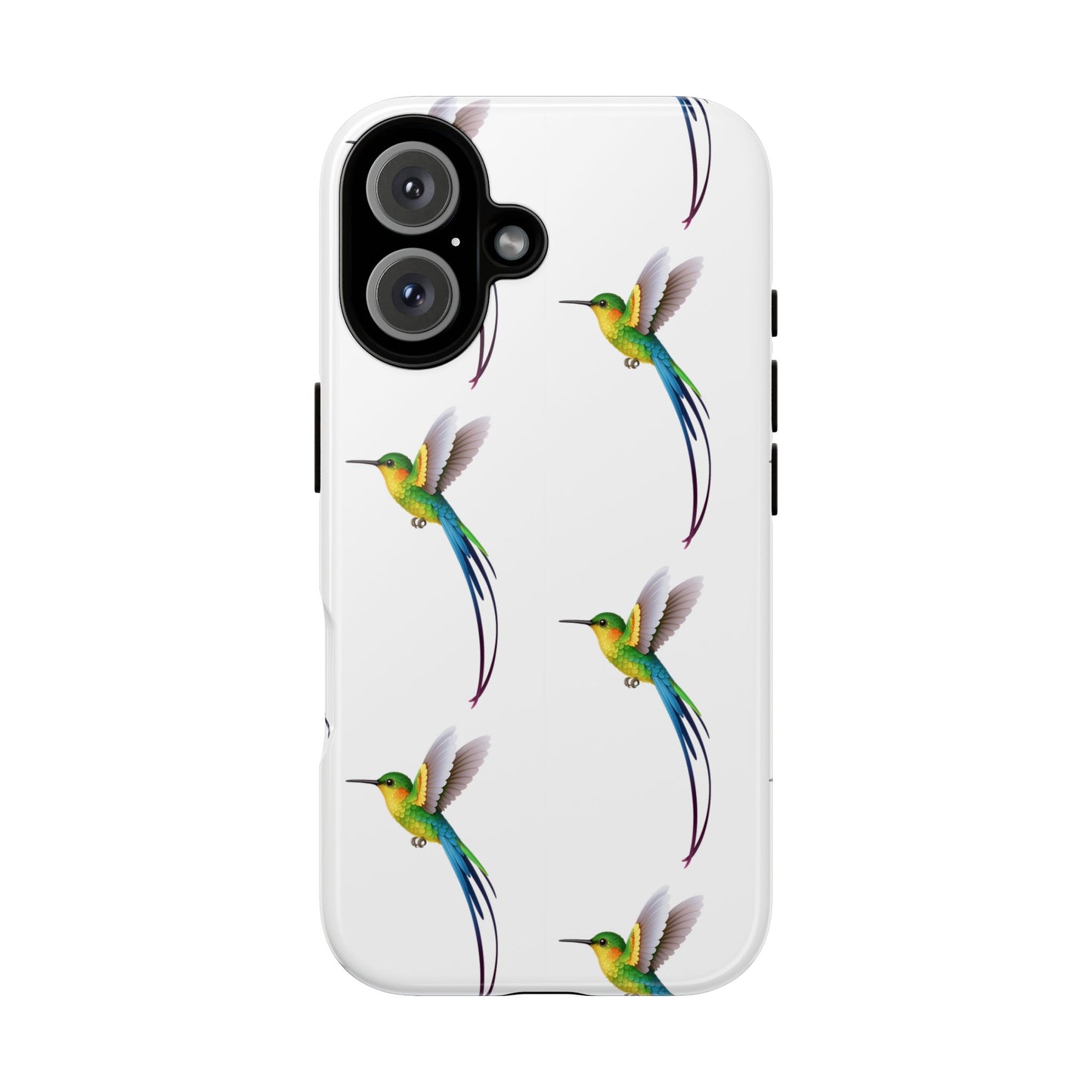 Colorful Hummingbird Phone Case, Tough Cases for Bird Lovers, Nature-Themed Protectors, Gifts for Her, Eco-Friendly Designs