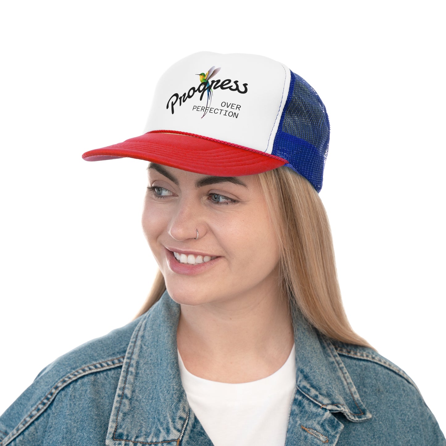 Vibrant Trucker Cap with 'Jamaica House Brand' Design, Summer Style, Outdoor Gear, Gift for Beach Lovers, Casual Fashion