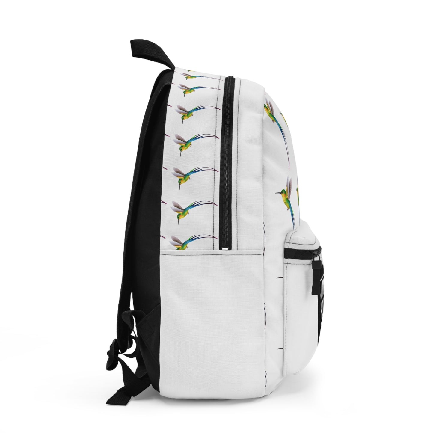 Jamaican Hummingbird Backpack, Artistic Daypack, Casual School Bag, Nature Lover's Pack, Unique Travel Bag, Eco-Friendly Rucksack