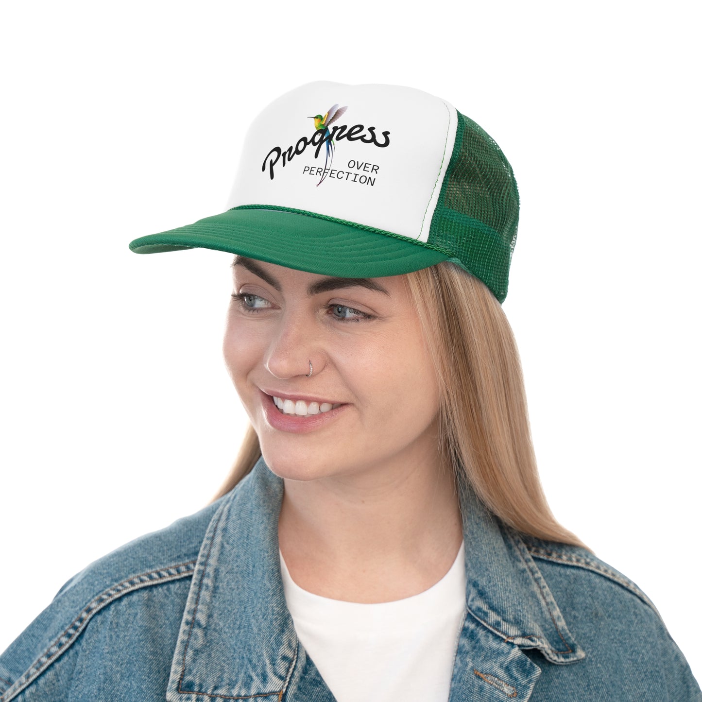 Vibrant Trucker Cap with 'Jamaica House Brand' Design, Summer Style, Outdoor Gear, Gift for Beach Lovers, Casual Fashion