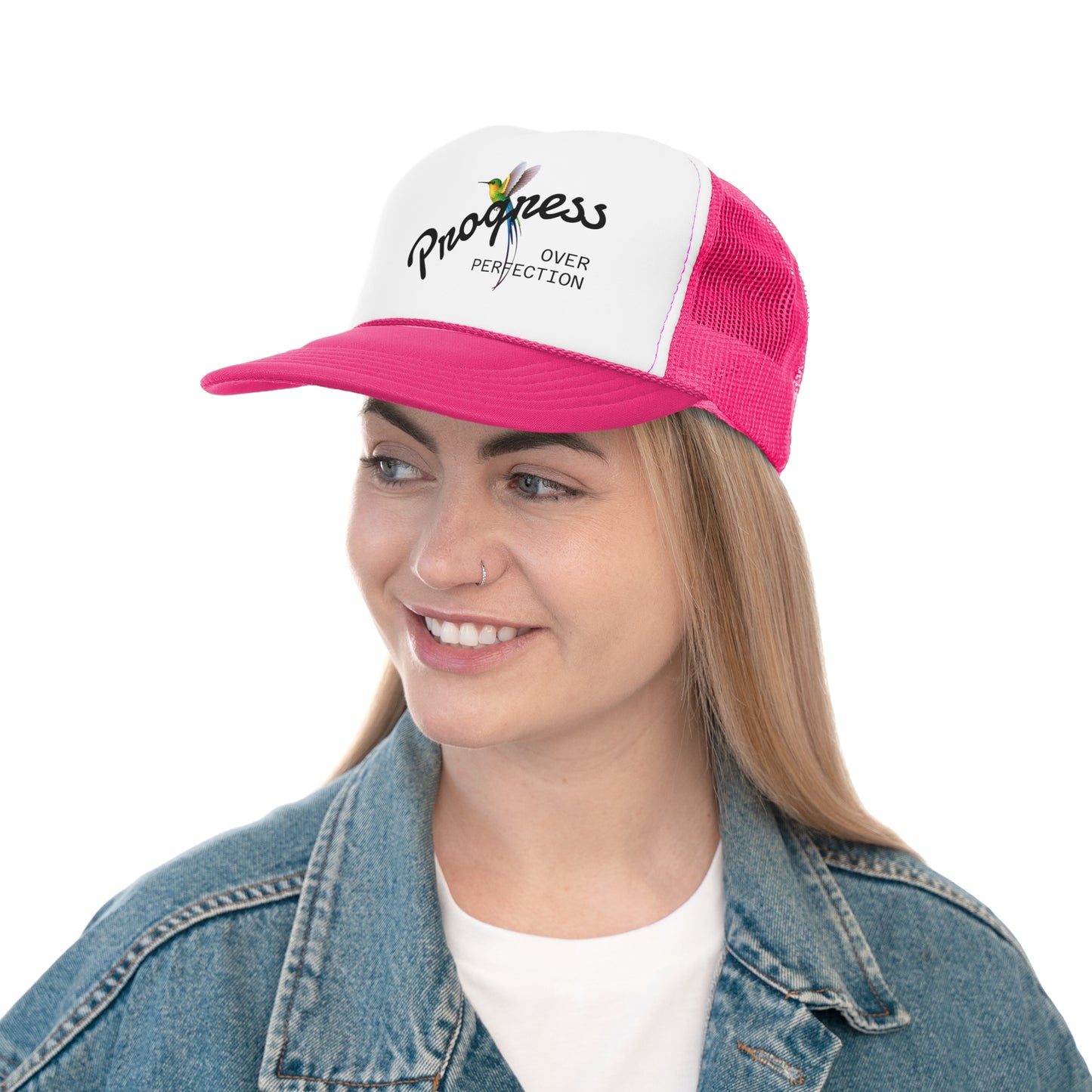 Vibrant Trucker Cap with 'Jamaica House Brand' Design, Summer Style, Outdoor Gear, Gift for Beach Lovers, Casual Fashion
