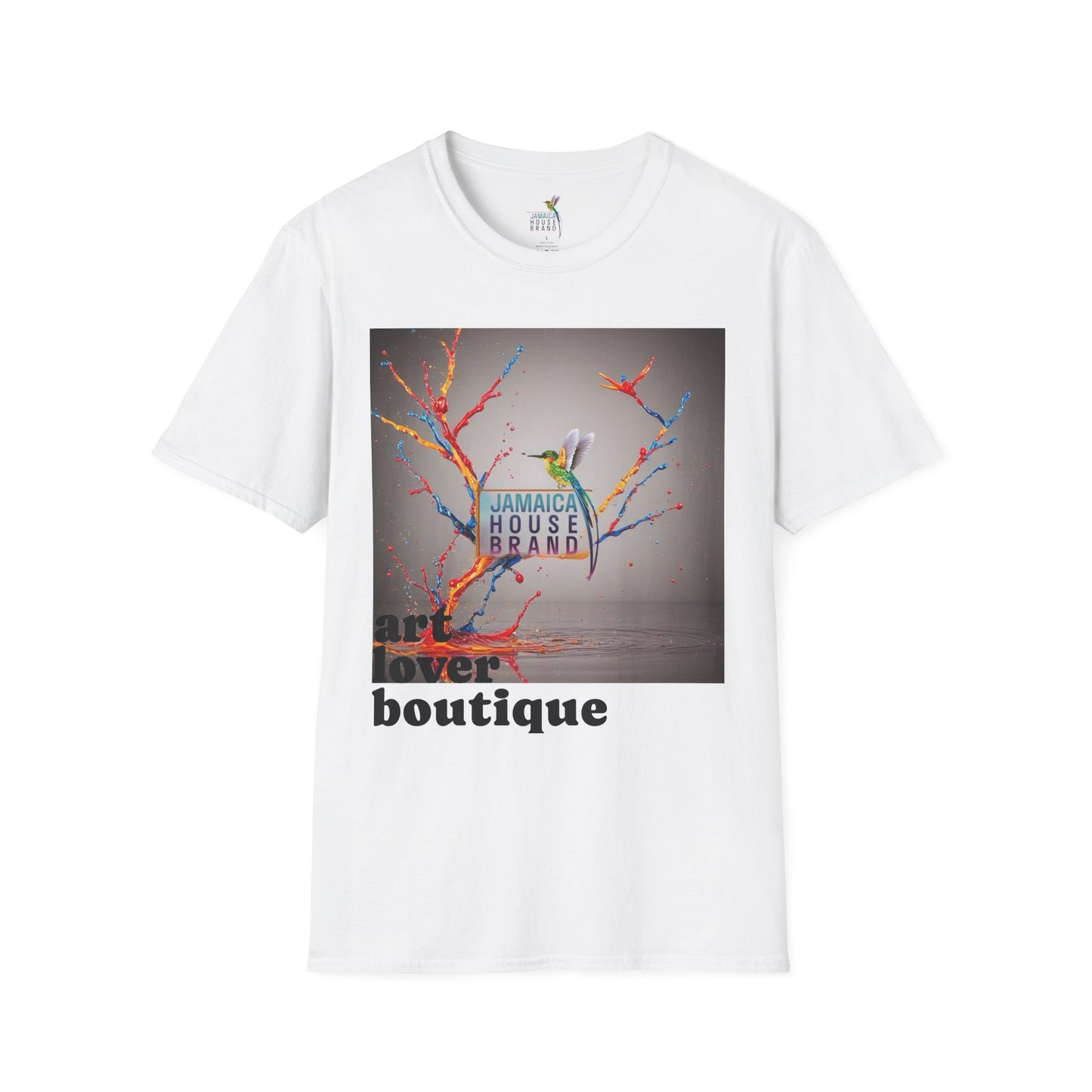 Art Lover Unisex Softstyle T-Shirt, Colorful Graphic Tee, Gift for Art Enthusiasts, Streetwear, Creative Expression