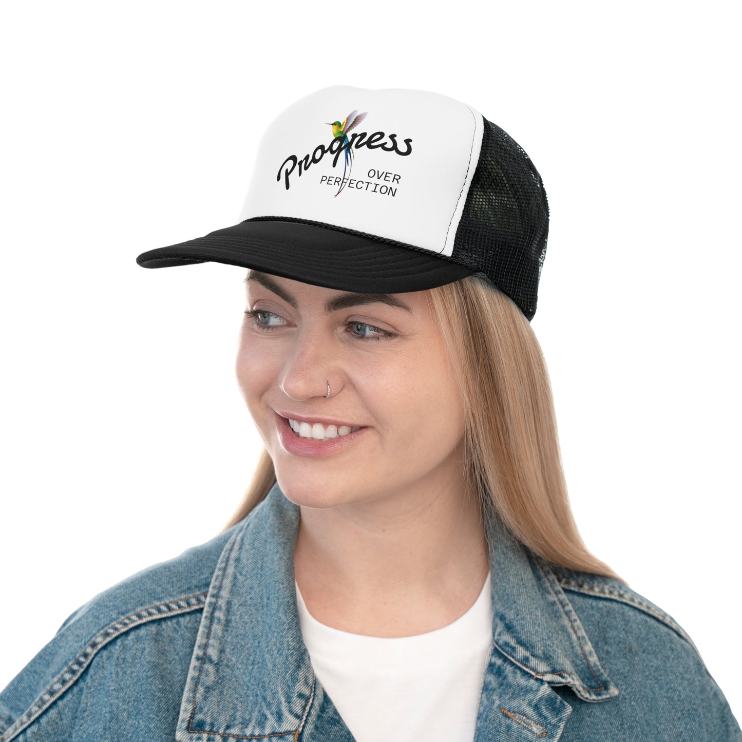 Vibrant Trucker Cap with 'Jamaica House Brand' Design, Summer Style, Outdoor Gear, Gift for Beach Lovers, Casual Fashion